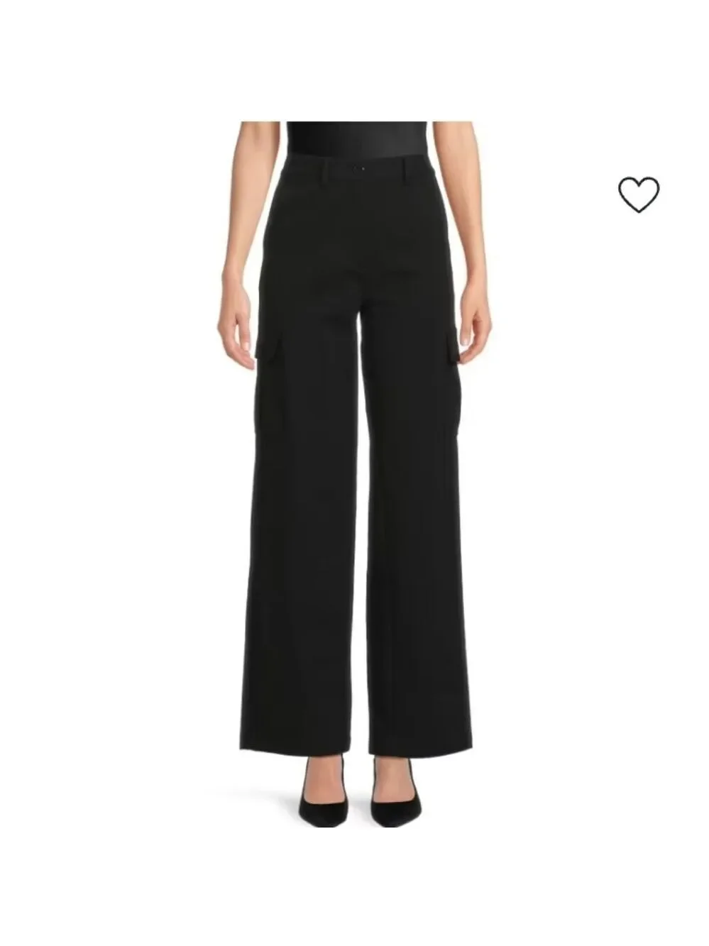 Theory Black Relaxed Fit Cargo Pants Size 6 NWOT